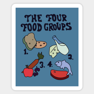 The Four Food Groups Sticker